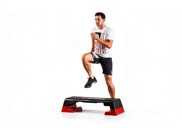 Reebok Step Grigio Arancione Fitness Adulti 3 Altezze-7