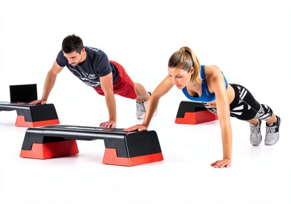 Reebok Step Grigio Arancione Fitness Adulti 3 Altezze-1