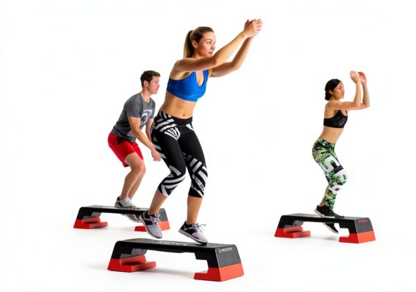 Reebok Step Grigio Arancione Fitness Adulti 3 Altezze-3