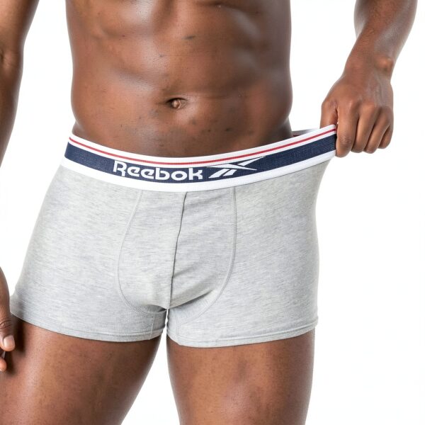 Boxer Uomo Reebok Cotone Elasticizzato Confezione 5 Pezzi-4