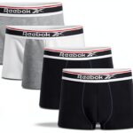 Boxer Uomo Reebok Cotone Elasticizzato Confezione 5 Pezzi-0