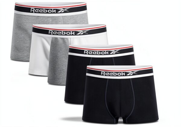 Boxer Uomo Reebok Cotone Elasticizzato Confezione 5 Pezzi-0