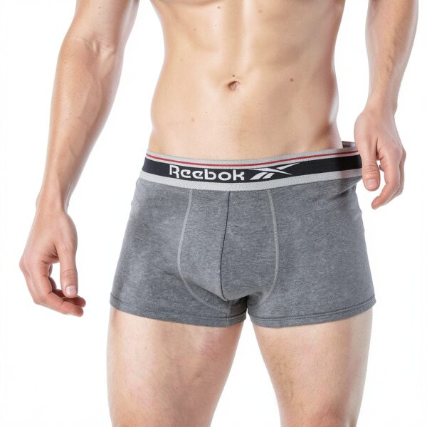 Boxer uomo Reebok cotone elasticizzato confezione 5 pezzi-4