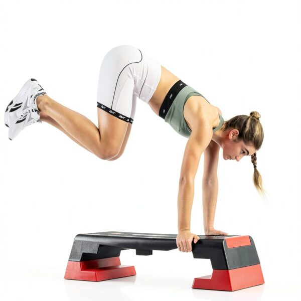 Reebok Step Fitness Piattaforma Regolabile Rosso Adulto-5