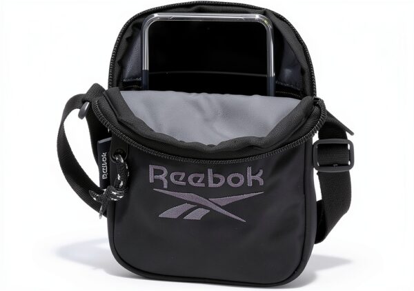 Borsa a tracolla Reebok Nero poliestere regolabile unisex-3