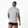 Reebok T Shirt Uomo Versatile Cotone 60%/40% Nero/Bianco/Grigio Marl-4
