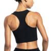 Reebok reggiseno sportivo donna nero supporto spallacci rinforzati-3