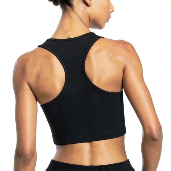 Reebok reggiseno sportivo donna nero supporto spallacci rinforzati-3