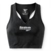Reebok reggiseno sportivo donna nero supporto spallacci rinforzati-5