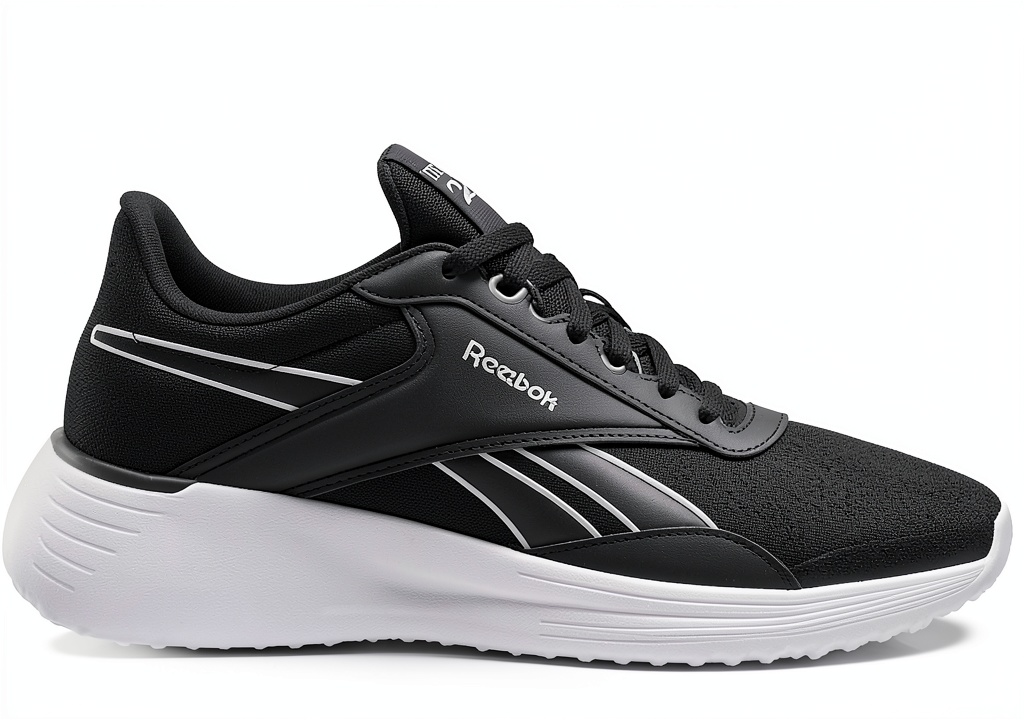 Installing Reebok Sneaker Uomo Casual Nero Grigio 43-48 EU - Comfort Fit on a wooden desk
