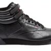 Reebok Freestyle Hi Women Sneaker Pelle Morbida Nero EVA-2