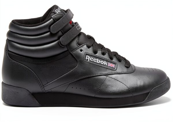 Reebok Freestyle Hi Women Sneaker Pelle Morbida Nero EVA-2