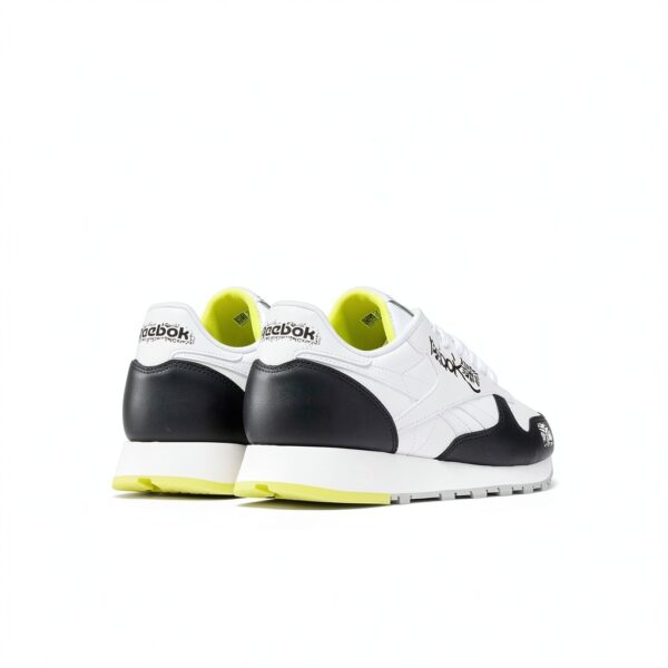 Reebok Classic Leather Scarpe da Ginnastica CBLACK/FTWWHT/ACIYEL 39 EU-2