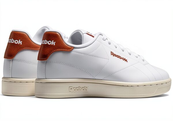 Reebok Court CLN Sneaker Unisex Adulto Bianco Dark Ginger Comfort-2