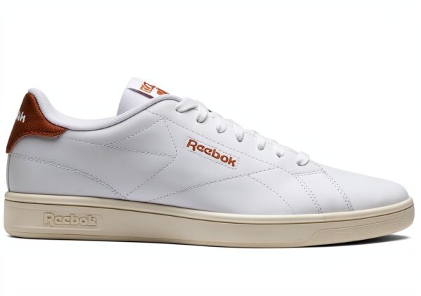 Reebok Court CLN Sneaker Unisex Adulto Bianco Dark Ginger Comfort-0