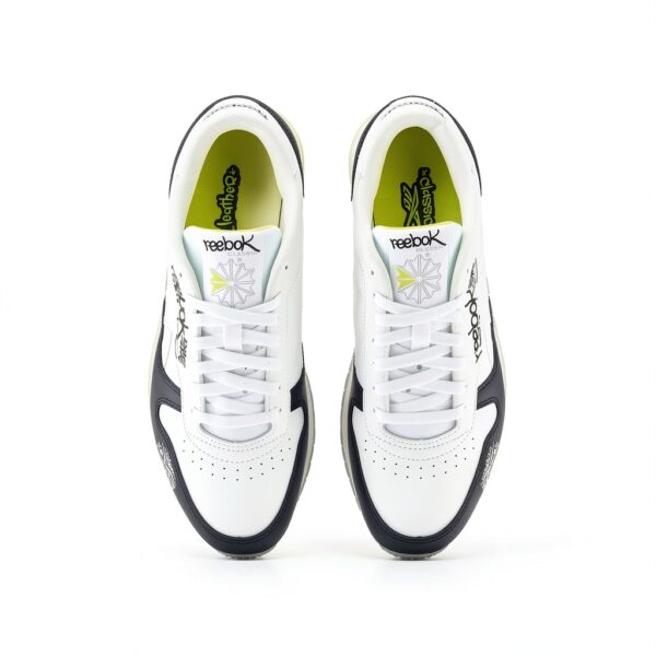 Reebok Classic Leather Scarpe da Ginnastica CBLACK/FTWWHT/ACIYEL 39 EU-4
